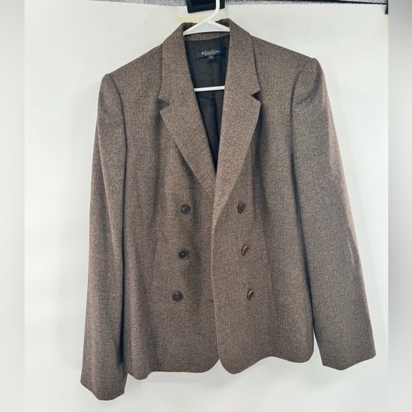 Brooks Brothers zealander brown blazer coat jacket size 14 - Picture 1 of 10